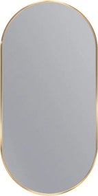 Erga Oval, oválne zrkadlo 45x90cm, zlatý rám, ERG-V01-OVAL-4590-GD