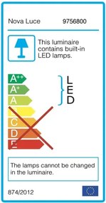 Vonkajšie LED lampa Pax A 135 čierne