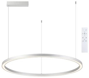 Brilagi - LED stmievateľný luster na lankách PORTOFINO LED/98W/230V strieborný + diaľkové ovládanie
