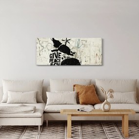 Obraz - Slon nad zemou (120x50 cm)