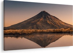 Obraz odrazu hory Taranaki, Nový Zéland (90x60 cm)