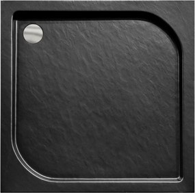 Besco Štvorcová sprchová akrylátová vanička OSKAR NEW SE SQ 80x80 (90x90) IP B Stone Effect BESCO-Rozmery: 80x80