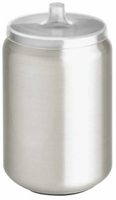 V striebornej farbe kúpeľňový organizér na vatové tampony z nehrdzavejúcej ocele Austin – iDesign