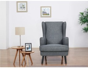 Kreslo s područkami GREY2, sivá
