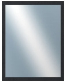 DANTIK - Zrkadlo v rámu, rozmer s rámom 70x90 cm z lišty 4020 čierna (2769)