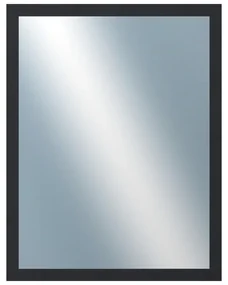 DANTIK - Zrkadlo v rámu, rozmer s rámom 70x90 cm z lišty 4020 čierna (2769)