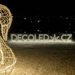 DECOLED D-TYP jednostranný LED neón, teplá biela, IP67, 1 m