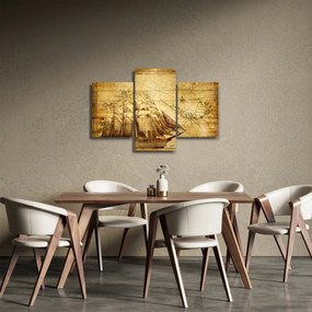 Obraz - Stará mapa (90x60 cm)