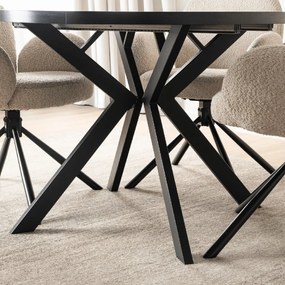 PROXIMA.store - Okrúhly stôl LUKAS FARBA: čierna