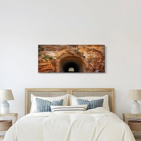 Obraz - tunel v skale (120x50 cm)
