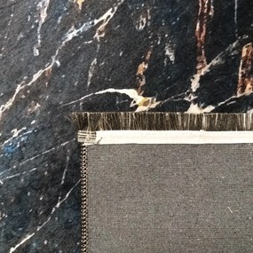 DY Čierno-zlatý koberec s mramorovým vzorom Black 02 Rozmer: 60x100 cm