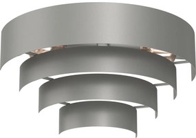 Luminex Nástenné svietidlo RINGS 2xE27/15W/230V šedá 3515