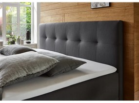 Tmavosivá boxspring posteľ s úložným priestorom 160x200 cm Catania - Meise Möbel