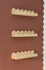 Závesná polica 4v1 s nastaviteľným volánom Prírodná