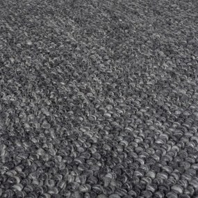 Tmavosivý ručne tkaný behúň s prímesou vlny 60x230 cm Minerals – Flair Rugs