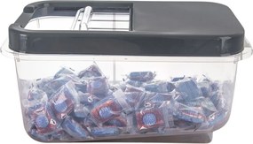 2. akosť - Dóza na potraviny, veľkokapacitný box SLOP, sivé posuvné veko - 7,5 l