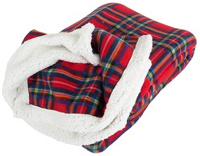 B.E.S. Petrovice Baránková deka Buffalo Káro červeno-zelená, 150 x 200 cm