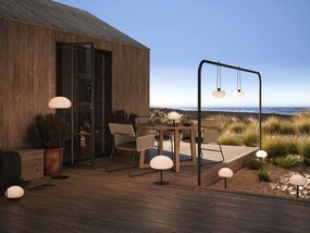 Nordlux Čierne záhradné závesné LED svietidlo Sponge 4,8W 2018103003