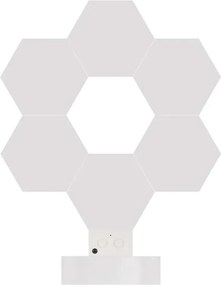 Stolová LED lampa GoSmart Hexagon 6 dielov viacfarebná/biela