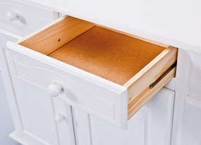 Široká vitrína In-Siena, bielena borovica