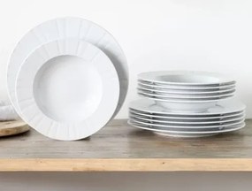 Jedálenský servis (12 dielov) Barcelona, biely%