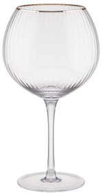 GOLDEN TWENTIES Sada pohárov na gin so zlatým okrajom 650 ml