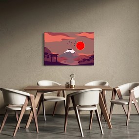Obraz - Ilustrácie hory Fuji (90x60 cm)