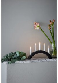 Markslöjd 705955 - Vianočný svietnik AVENTO 5xE10/3W/230V čierna