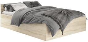 Posteľ CLP 100x200 cm s roštom dub sonoma
