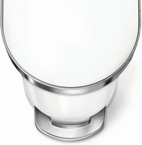 Simplehuman Pedálový odpadkový kôš Slim 45 l, biela