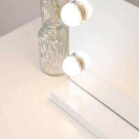 Rea Hollywood, LED zrkadlo 80x60, biela, HOM-12013