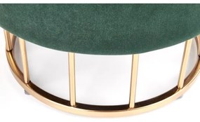 Taburet MINTY pr. 37 cm zelená/zlatá