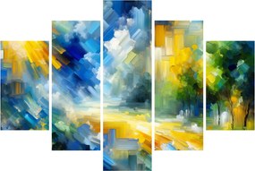 Obraz - Abstraktný slnečný deň (150x105 cm)