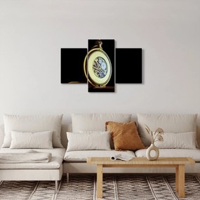 Obraz zlatých vreckových hodiniek (90x60 cm)