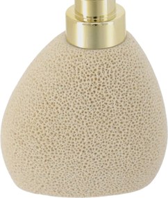 Dávkovač mydla Lumi, piesková/so zlatými prvkami, 200 ml