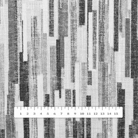 Biante Dekoračný behúň na stôl Leona LN-175 Sivo-čierne pásiky 45x120 cm