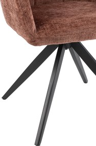 Hnedá jedálenská stolička Louna - 56*58*85 cm