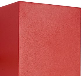 Moderné vonkajšie nástenné svietidlo tmavočervené vrátane LED IP54 - Edwin