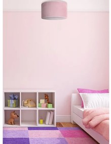 Duolla - Stropné svietidlo BRISTOL 1xE27/15W/230V pr. 45 cm ružová/biela