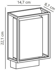 Nordlux - LED Vonkajšie nástenné svietidlo NESTOR LED/8W/230V IP44