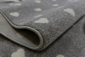 BE Koberec Smart Kids 22721 Grey – sivý obdĺžnikový Rozmer: 160x230 cm
