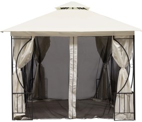 Moskytiéra do záhradného pavilónu 3x3 m s oknami a zipsami, MultiGarden