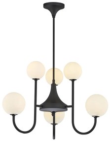 Jupiter 1947 - Luster na tyči SELEN 6xG9/40W/230V čierna