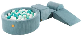 Bazénová zostava Corduroy Turquoise, 90x30 cm