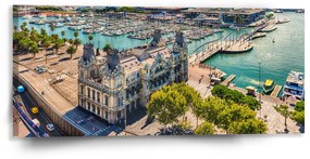 Sablio Obraz Barcelona Prístav - 110x50 cm