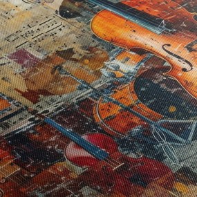 Obraz - Hudobné nástroje (120x50 cm)