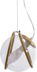 Toolight Toolight, závesné svietidlo 1xE27 APP1089-1CP, zlatá-číra, OSW-04405