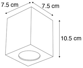 Dizajnové bodové svetlo biele - Quba 2