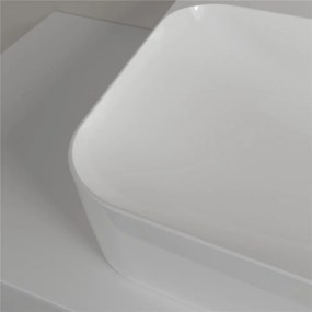 VILLEROY &amp; BOCH Finion závesné umývadlo s otvorom (spodná strana brúsená), so skrytým prepadom, 1000 x 500 mm, biela alpská, s povrchom CeramicPlus, 41681BR1