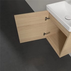 VILLEROY &amp; BOCH Avento závesná skrinka pod umývadlo, 1 dvierka, pánty vľavo, 430 x 352 x 514 mm, Nordic Oak, A88700VJ